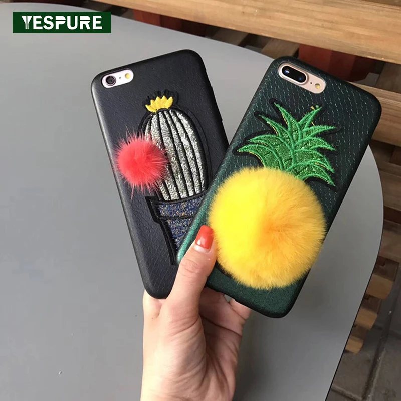 YESPURE 5.5inch Cactus Soft Mobile Phone Covers Accessories for Apple