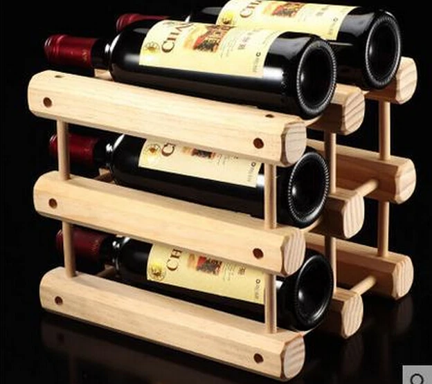 1 шт. деревянный держатель для винных бутылок 6 JB 309|wood wine holder|wine holderwood bottle rack |