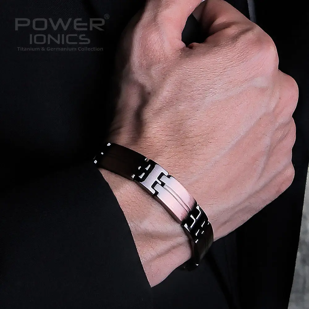 

Power Ionics Retro Style 100% Titanium w/ NdFeB Neodymium Magnetic Bracelet