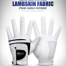 Перчатки для гольфа Мужские Полиуретановые перчатки из овчины мягкие дышащие Нескользящие частицы перчатки для гольфа мужские перчатки из овчины ПУ