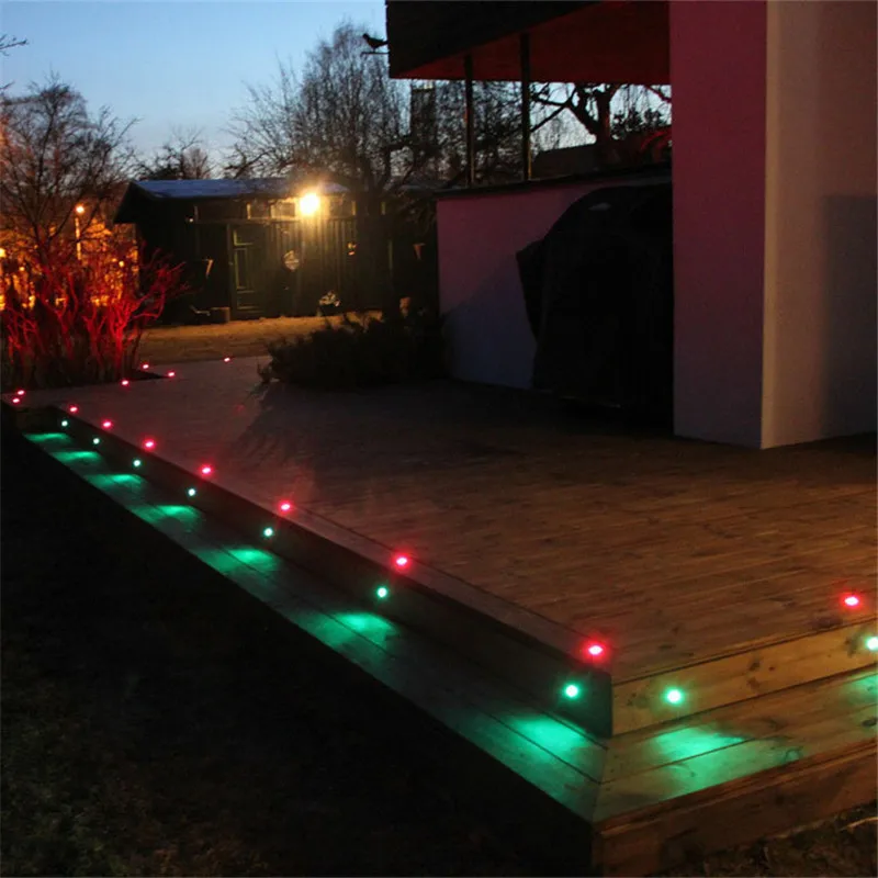 Terraza Terrasse, светильник для террасы, наружный мини Точечный светильник, подземный RGB, светодиодный светильник на палубе, 3 Вт, 12 В, 24 В, садовый светильник