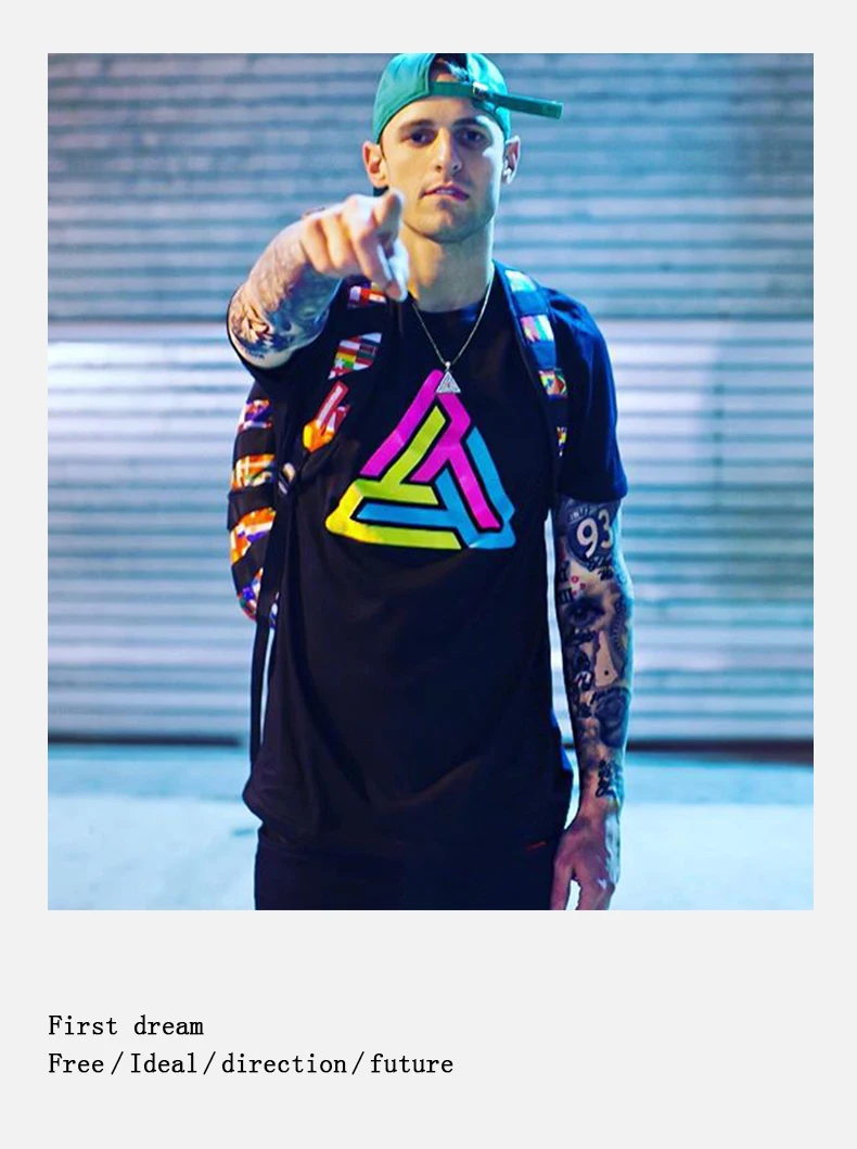 Новое поступление Для мужчин футболка на каждый день; хлопок Футболка Для мужчин Для женщин черный пирамиды в стиле хип-хоп Футболка Chris Brown уличная стильная, с короткими рукавами