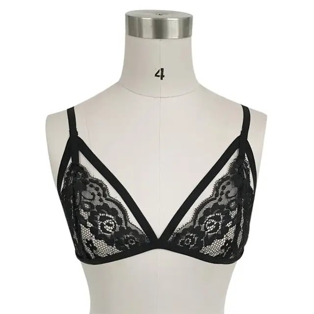 Buy Women Sexy Bra Floral Lace Up Bandage Lingerie Top