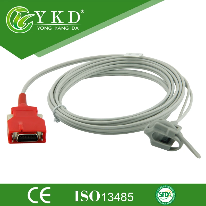 

Rad-7 Rad-8 SpO2 Neoante Silicon Wrap Pulse Sensor Probe 2201 DCI-DC-3 Rainbow Red 20Pin