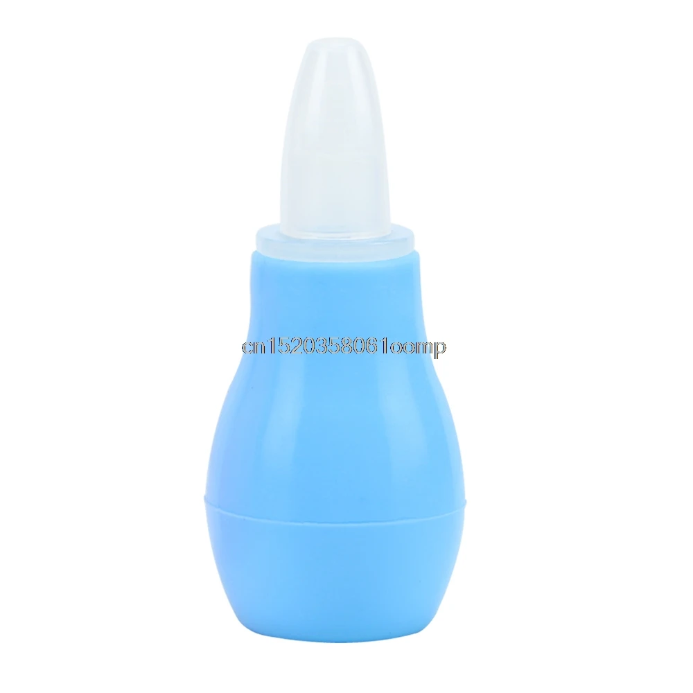 Вакуумный аспиратор слизи для новорожденных детей с мягким наконечником для чистки носа# K4UE# Прямая поставка - Цвет: Синий