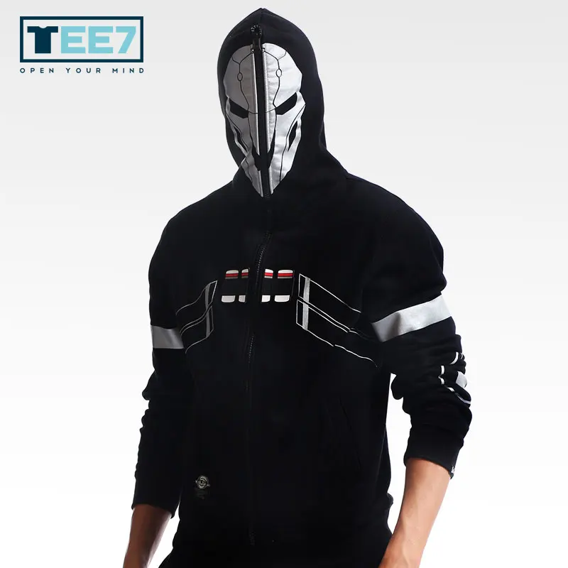 TEE7 Game OW 100% Cotton Hoodie Reaper Hanzo Junkrat ...