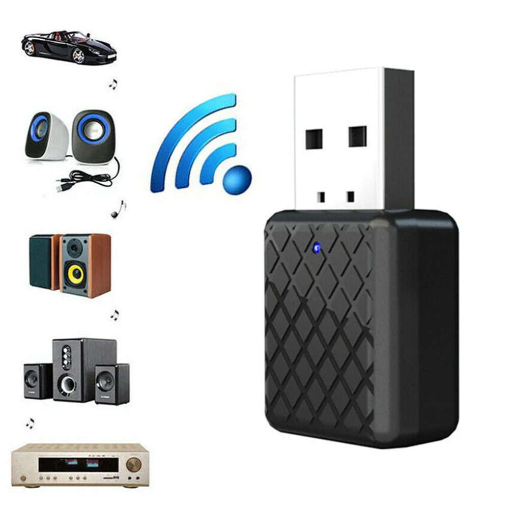 

2 in 1 Wireless Bluetooth 5.0 Transmitter Receiver USB Bluetooth Adapter For Car 3.5mm AUX Stereo Audio Transmitter For TV