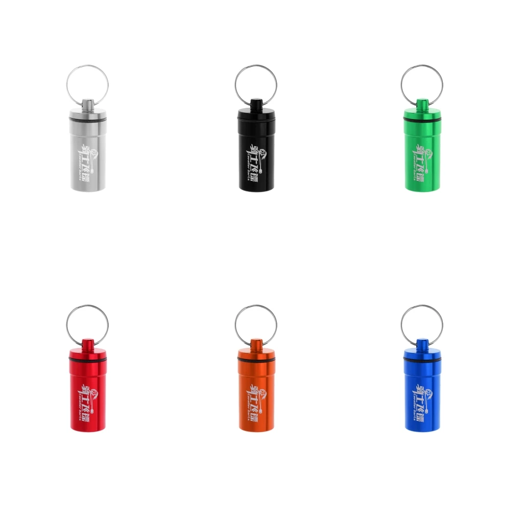Portable Dart Accessories Storage Case Carry Box for Dart Supplies Points Soft Tips Flight Protector Waster O-Rings w/ Key Ring