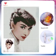 YIKELA 5D алмазная живопись полный квадратный аксессуар картина из хрусталя и алмазов вышивка DIY дрель фото на заказ праздничные подарки