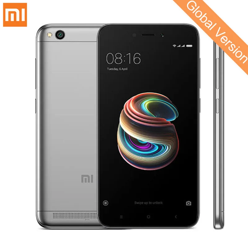 Глобальная версия Xiaomi Redmi 5A 2 ГБ Оперативная память 16 ГБ Встроенная память мобильного телефона Snapdragon 425 4 ядра Процессор смартфон 5 дюймов 13.0MP Камера 3000 мАч Глобальная версия Xiaomi Redmi 5A 2 ГБ Оперативная память 16 ГБ Встроенная память мобильного телефона Snapdragon 425 4 ядра Процессор смартфон 5 дюймов 13.0MP Камера 3000 мАч