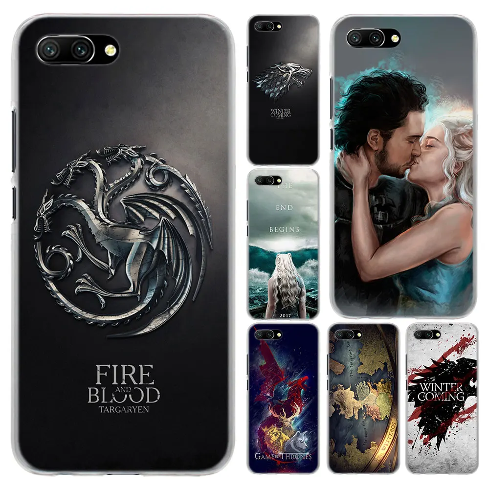 

Game Of Throne jon snow Transparent hard Phone Case Cover for Huawei Honor 8 9 Lite 10 10 Lite 8X 6X 7X 7S 4C 6C Pro