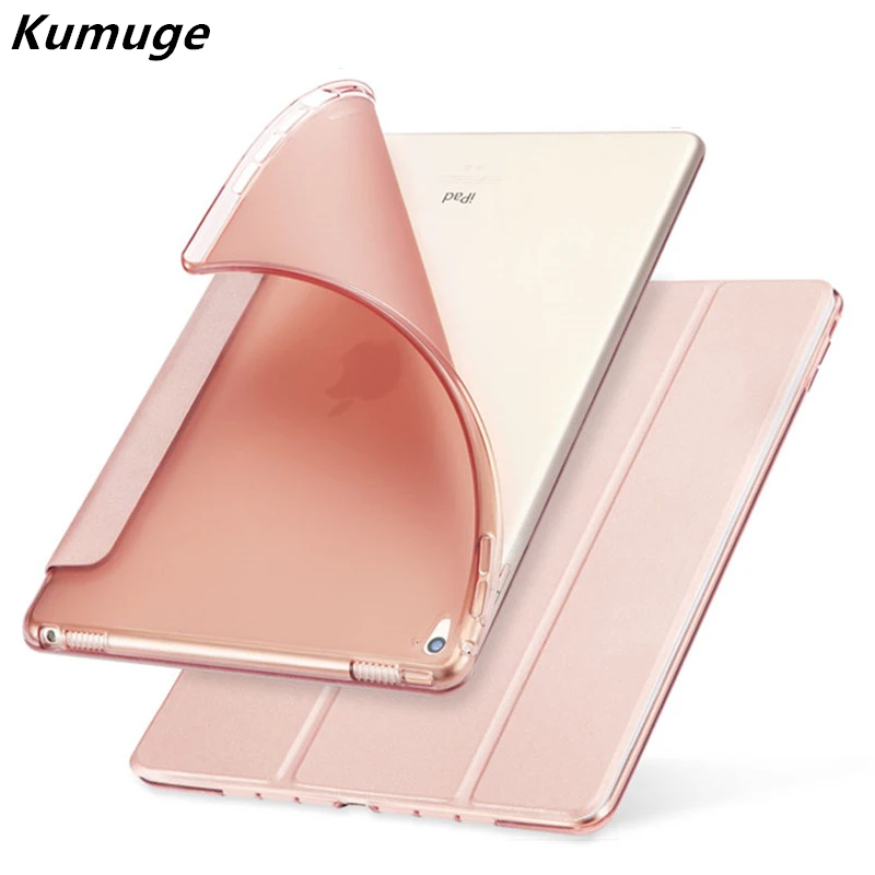 

Cover for Apple iPad Pro 9.7 Case PU Leather +Soft TPU Silicone Back Cover for iPad Pro 9.7 inch 2016 Tablet Capa Para+Film +Pen