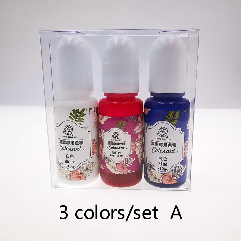 

3colors/set Epoxy Resin Pigment UV Resin Coloring Dye Colorant Resin Pigment DIY Handmade Crafts Art Sets