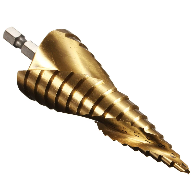 Titanium Spiral Step Drills Bit (3 Pcs)