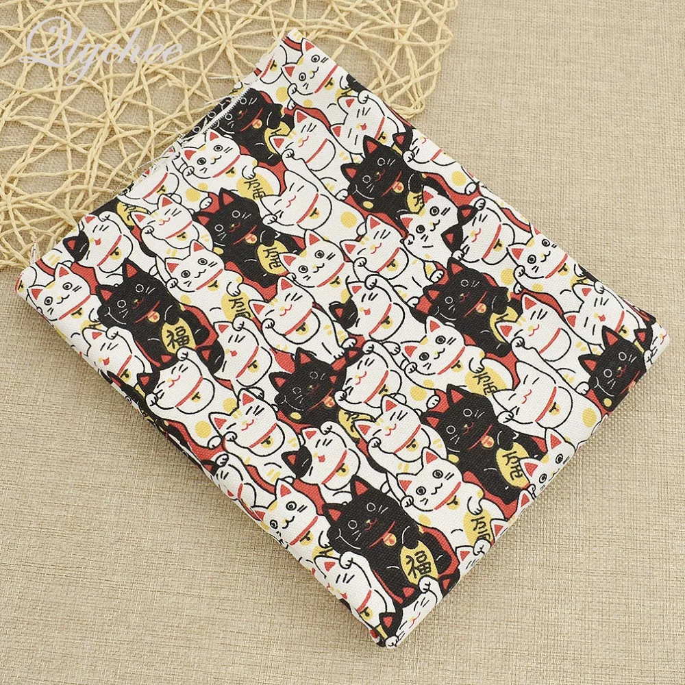 45*145 см черно белое мультяшное японское платье с животным рисунком &quotLucky Cat&quot