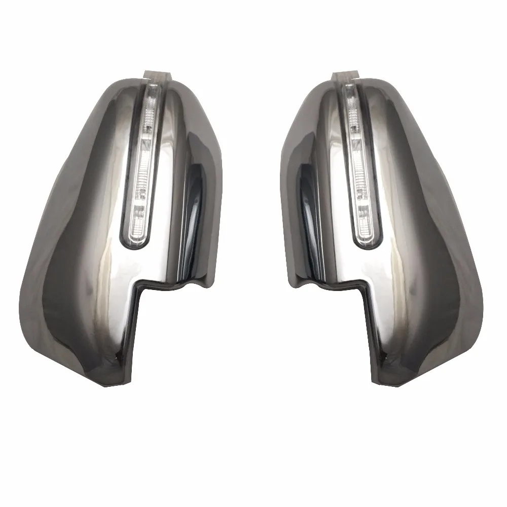 

2PCS ABS Chrome plated Side Door Mirror Cover WITH LED For Toyota Fortuner AN160 HILUX SW4 REVO 2015 2016 2017