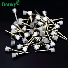 Denxy 200 шт. Стоматологическая нейлоновая кисть для полировки форма чаши насадка для зубной щетки Отбеливание Зубов Наконечник Ортодонтическая скобка