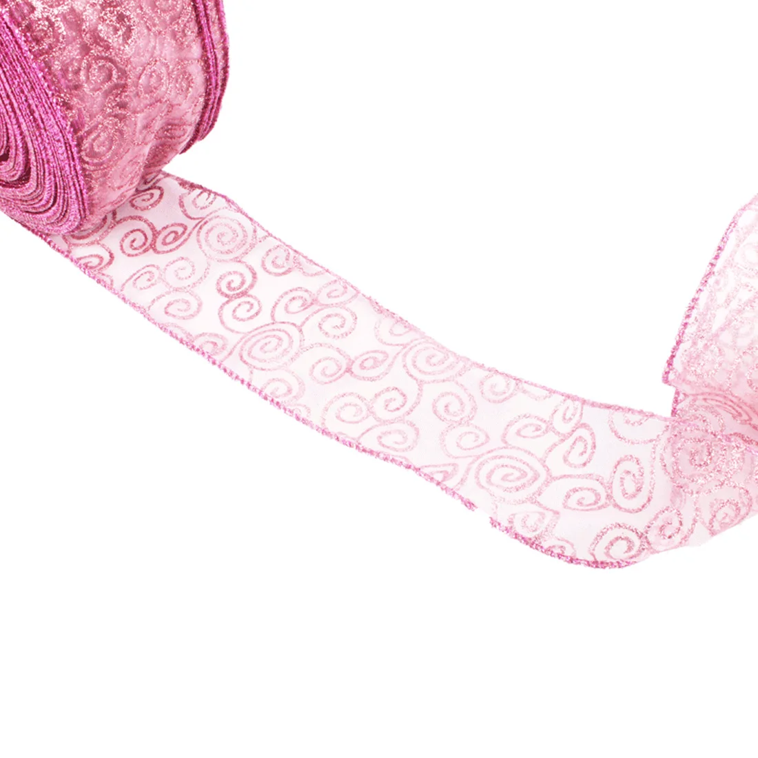 200*6,3 см лента ручной работы с розовыми облаками металлический блеск Свадебный Рождественский Декор DIY подарочная упаковка Свадебные товары для дома