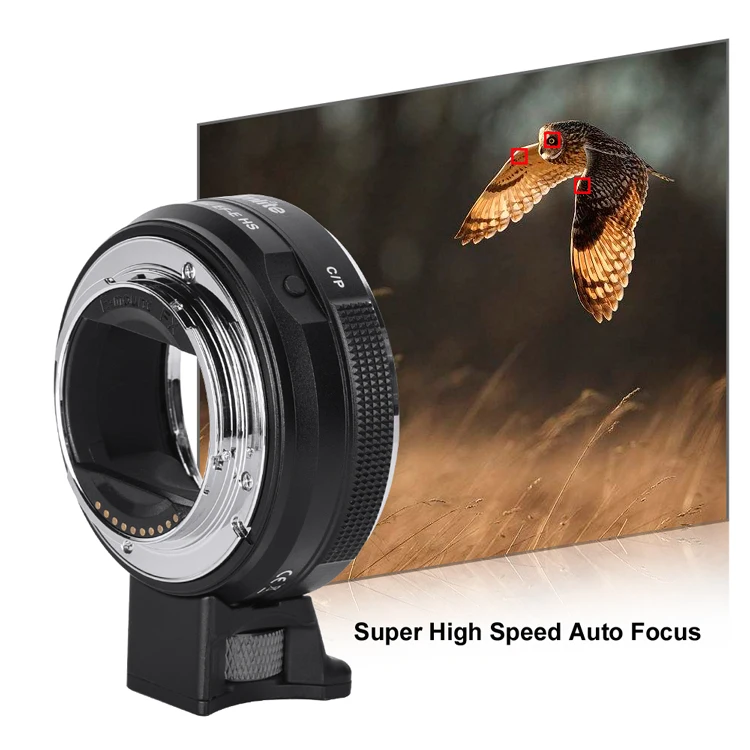 

Commlite EF-E HS High Speed Electric Lens Mount Adapter Ring AF Auto Focus Aperture Exposure Anti-shake for Canon EF/EF-S Lens