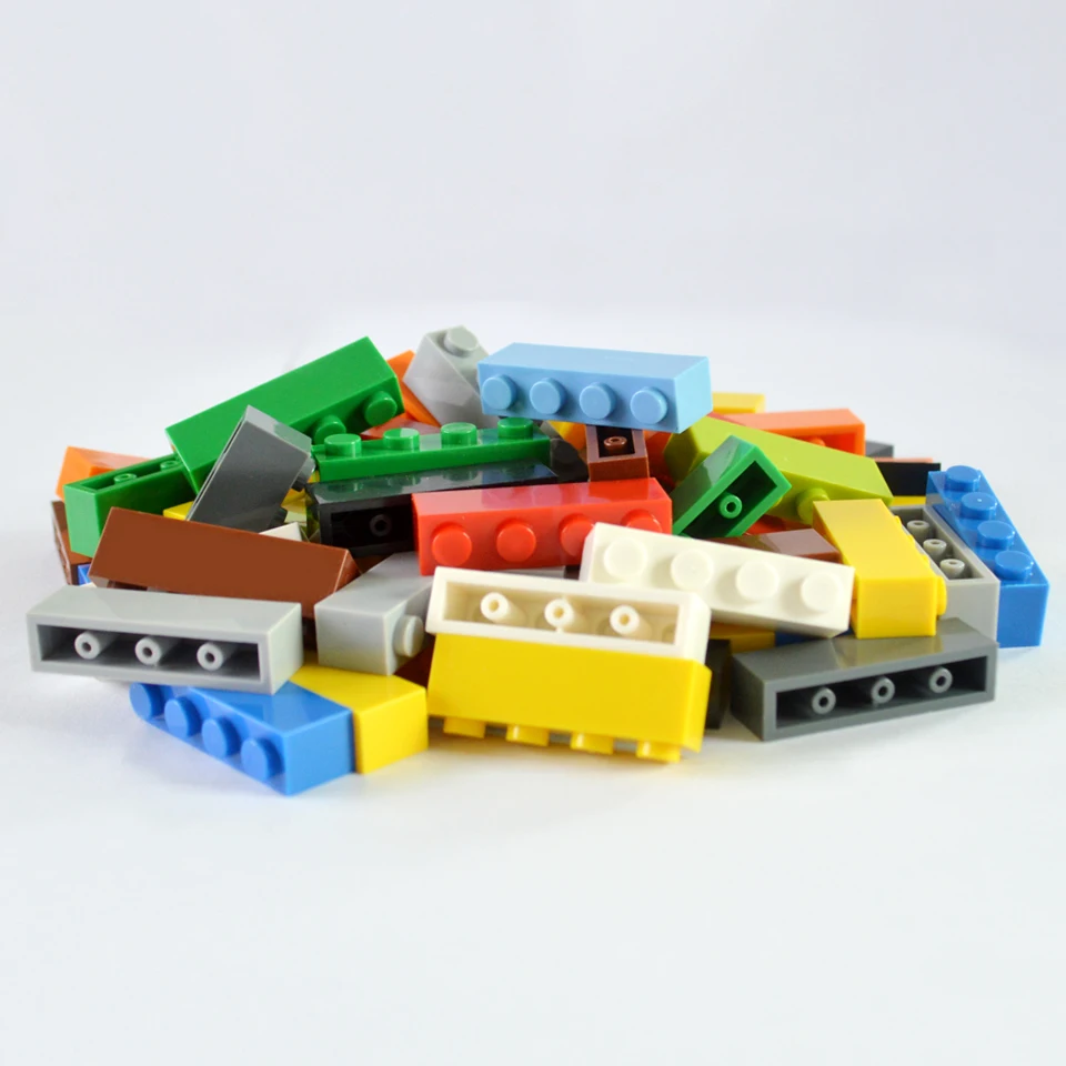 Smartable кирпич 1X4 высокие частицы мелкие строительные блоки детали DIY Логотип