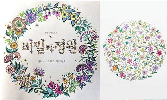 Decompression Artifact Secret Garden An Inky Treasure Hunt And Coloring Book Korean Version In Drawing Toys From Hobbies