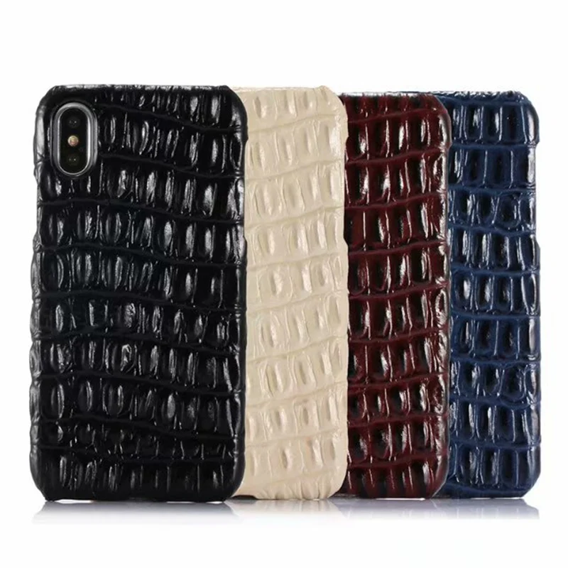 

For IPhone X Case Luxury Crocodile Texture Cowhide Genuine Leather Case for IPhone X XS Back Cover for IPhone 7 8 Plus XS Fundas