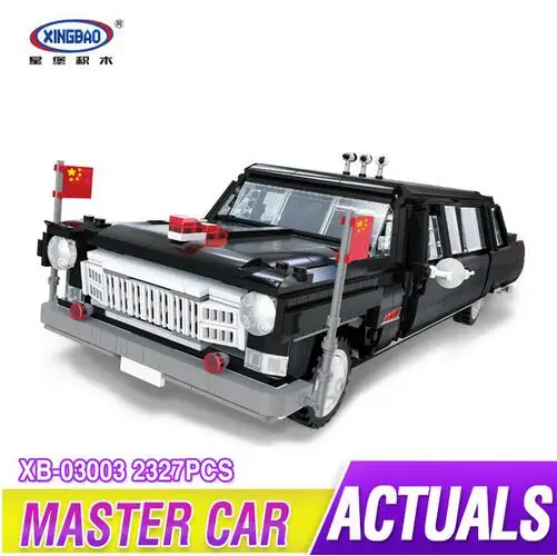 

XingBao 03003 Block 2327Pcs Genuine Creative MOC Technic Series The HongQi Master Car Set Building Blocks Bricks Toys Model