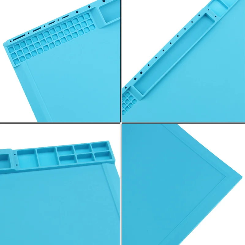 38x21cm Environmental silicone Screw Mat Section Heat Insulation Silicone Pad BGA Soldering Repair Station Maintenance Platform 38x21cm Environmental silicone Screw Mat Section Heat Insulation Silicone Pad BGA Soldering Repair Station Maintenance Platform