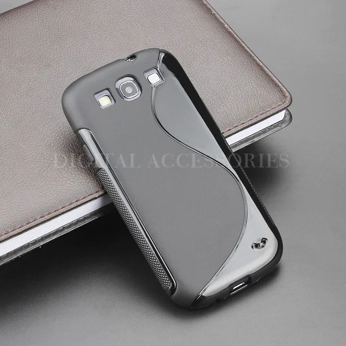 

8 Color S Line Gel TPU Slim Soft Anti Skiding Case Back Cover For Samsung Galaxy S3 i9300 Mobile Phone Rubber silicone Bag