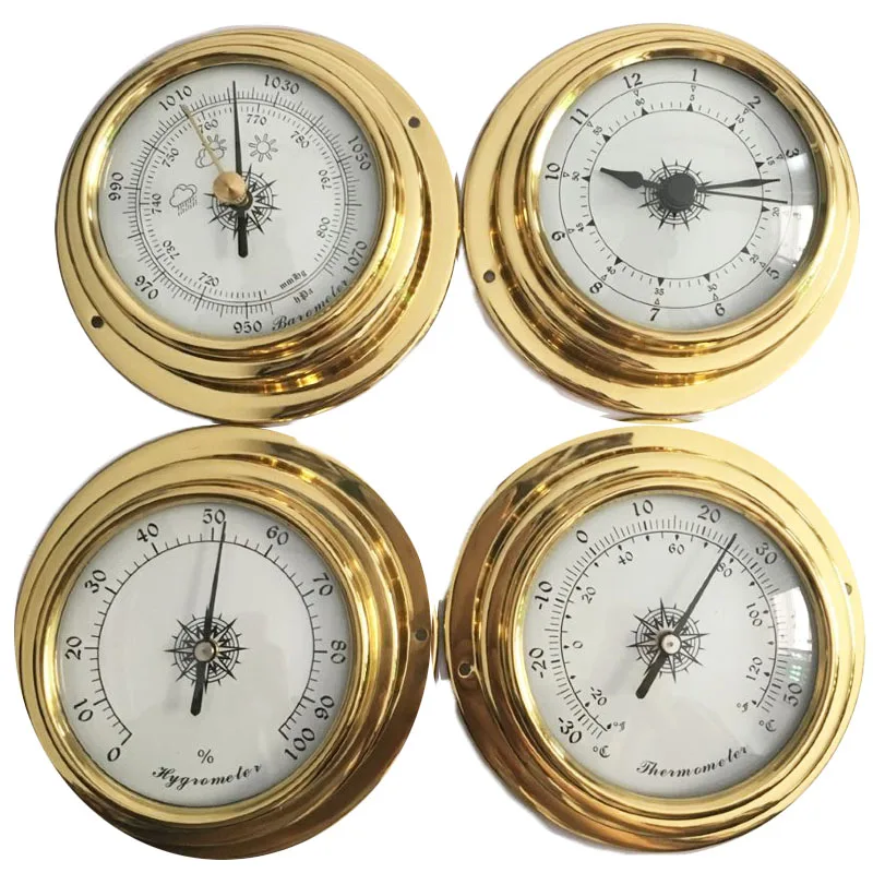 Hight Quality 4 Inches 4 PCS/set 9193 Thermometer Hygrometer Barometer