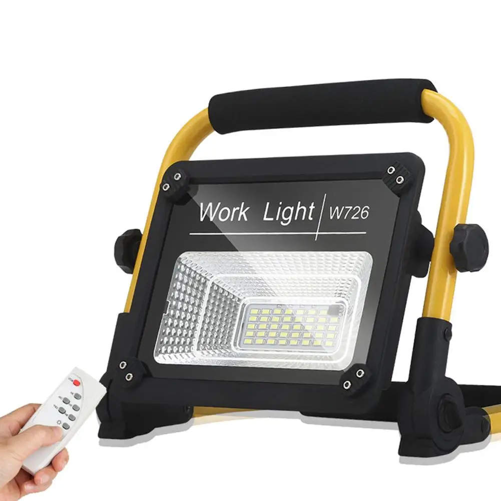 

Rechargeable Floodlight 50W LED Spotlight Portable Flood Light Work Lamp with Charger fo Outdoor Camping Repair remote control