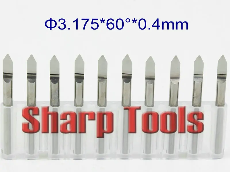 

60 Degree 3.175x0.4mm V Engraving Tool Bit CNC Mills Cutters for Metal, Tungsten Carbide Carving Knives CNC Milling Cutter Bits