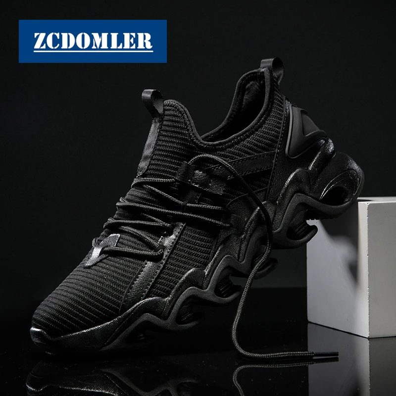 Zcdomler Flyknit De Masculino 2019 branco Up Tenis Respirável Formadores Branco Homens Casuais Dos Designer Lace Preto Top Sneakers Quality Sapatos Masculinos ptxwqrpg