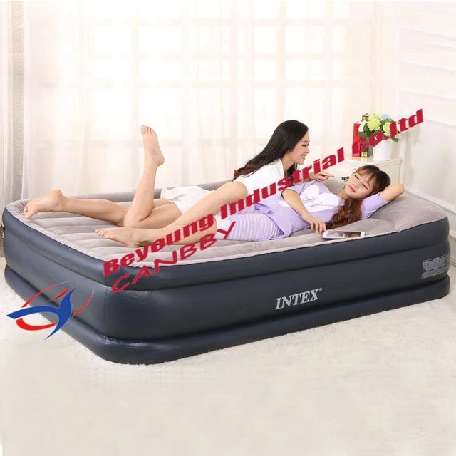 Intex Deluxe Oreiller Repose Lit Surélevé Gonflable Lit Queen Size