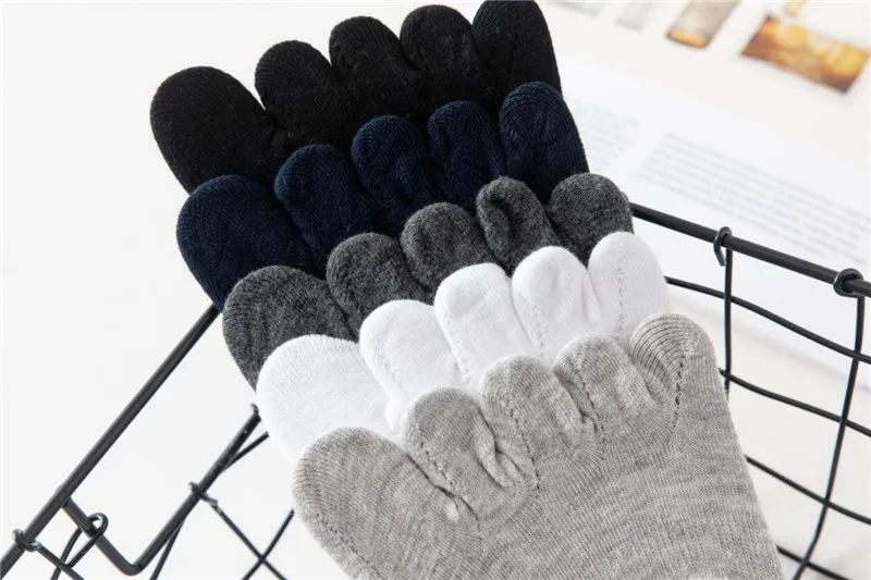 1pair men five toe socks spring summer and autumn fashion short sock man's and male 5 finger cotton socks