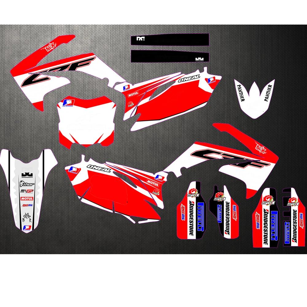

NEW STYLE TEAM GRAPHICS & BACKGROUNDS DECAL STICKERS Kits For Honda CRF250R CRF250 2010 2011 2012 2013 CRF450R CRF450 2009-2012