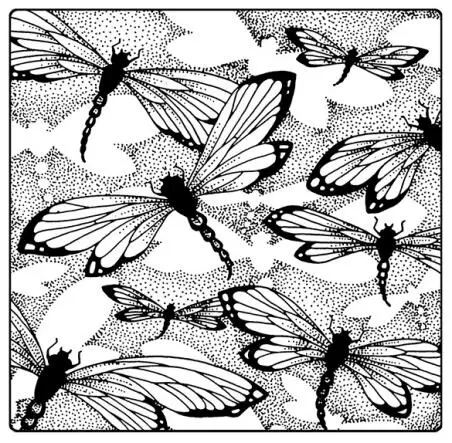 

dragonfly background Clear Stamp/Seal for DIY scrapbooking/photo album Decorative clear stamp sheets A1903