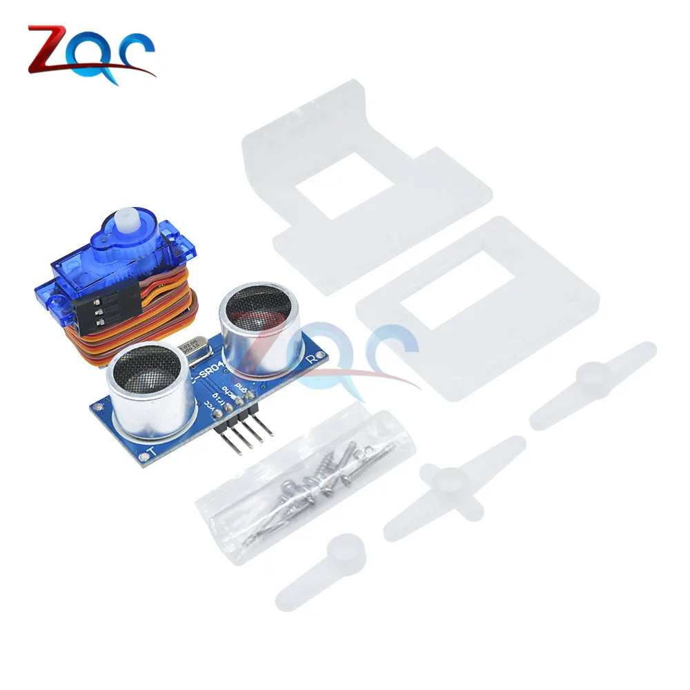SG90 Servo+HC-SR04 Ultrasonic Ranging Module+Automotive Mount bracket kit