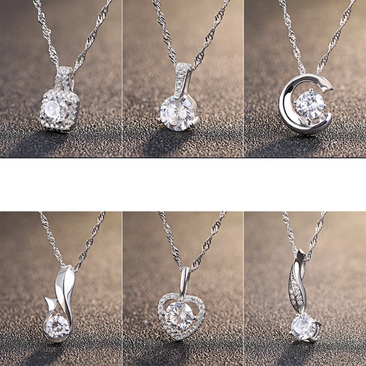 Luxury Brand Necklaces & Pendants Top Quality Women 925 Sterling Silver