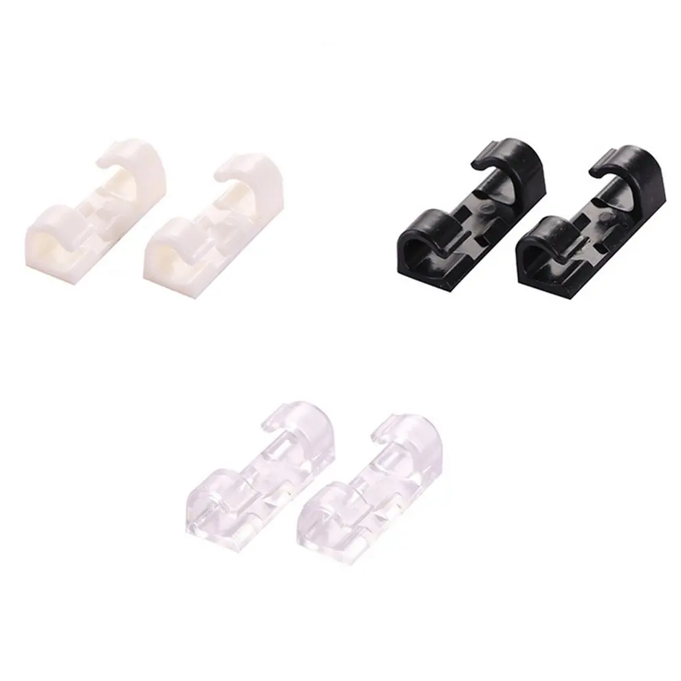 

20 PCS Mini Plastic Cable Winder Earphone Cable Organizer Wire Storage Charger Cable Holder Clips for Charging Data Cable Line