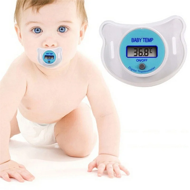 

Practical Monitors Baby Mouth Nipple Pacifier Thermometer LCD Digital Children Kids Health Care Celsius Thermometer Products