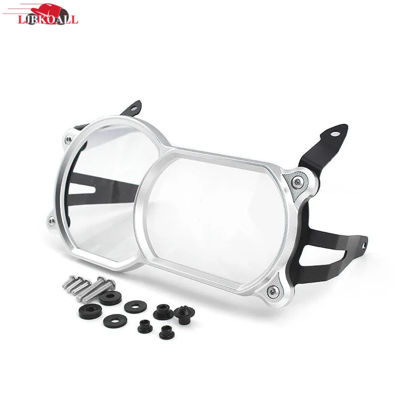 

Silver Front Headlight Guard Cover Clear Len Protector with Frame For BMW R1200GS LC 2013-2016 R 1200GS LC Adventure 2014-2016
