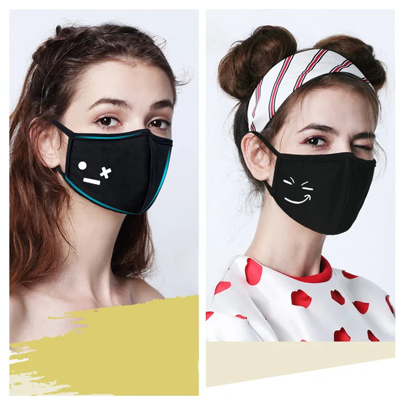 Korean Anti Dust Cotton Face Mouth Mask Protection Cute Kids Men Women Pack Lin