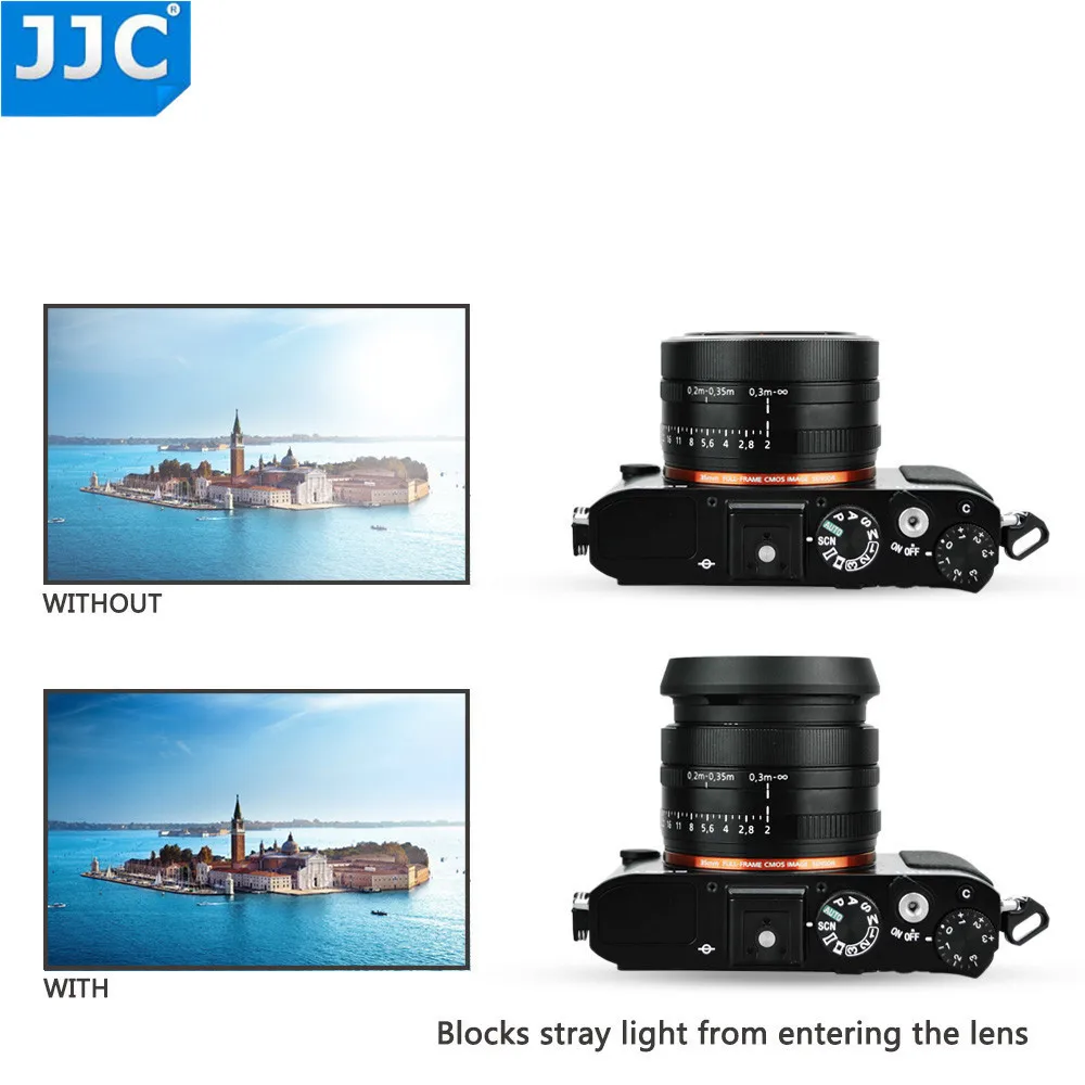 JJC металлический круг бленда протектор для SONY DSC-RX1/RX1R/RX1R II цифровой камеры заменяет LHP-1