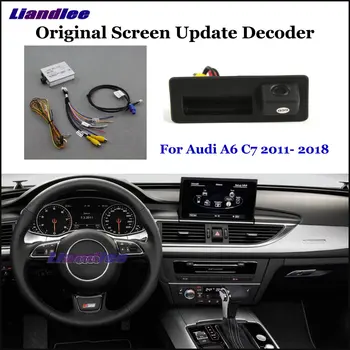 

Liandlee Car Original Screen Update System For Audi A6 C7 2011- 2018 Rear Reverse Parking Camera Digital Decoder Display Plus
