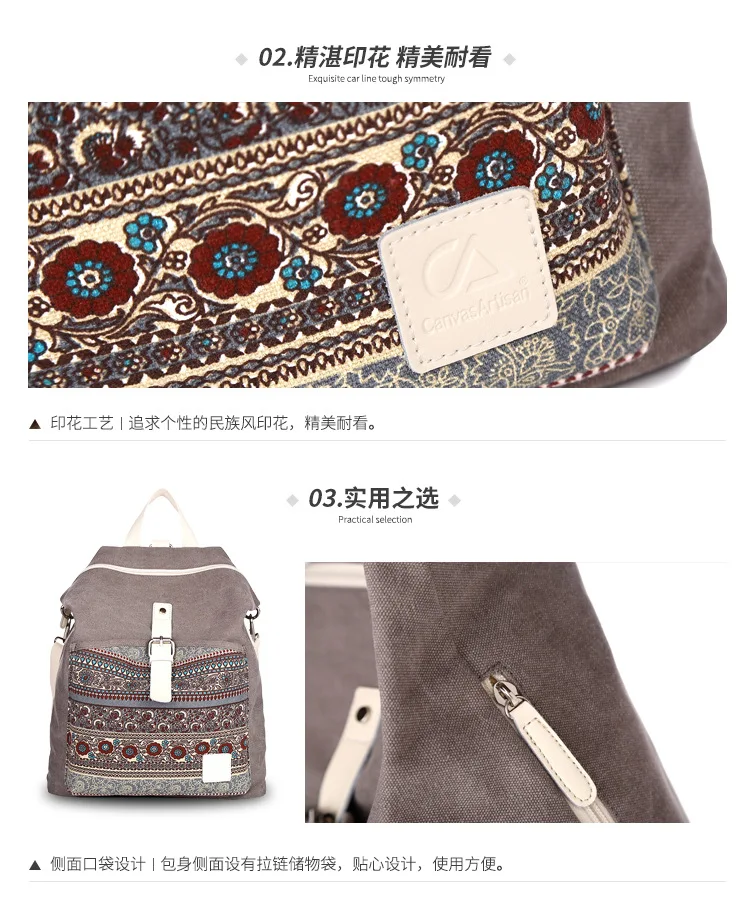 Новая мода тиснение женские рюкзаки высокое качество холст женская сумка корейский студенческий рюкзак для девочек консервативный стиль