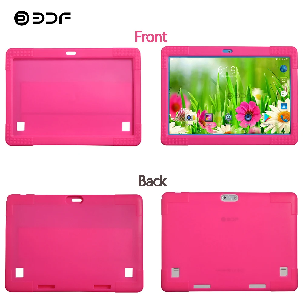 BDF 10 Inch Soft Silicon Rubber Kids Shockproof Cover Case For Tablet Pc Use Shockproof Drop Resistance Waterproof Casual Solid