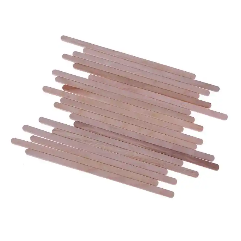 20pcs Wax Wooden Strip Spoon Facial Hair Remover Diy Mask Makeup
