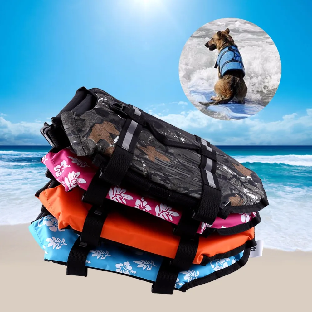 4 Colors Dog Safety Vest Reflective Stripes Aquatic Hunting Swim