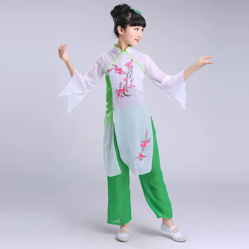 Новые танцевальные костюмы детские для выступлений Yangge классические